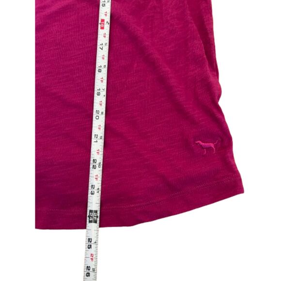 PINK Victoria's Secret Tribal Solid Print T-Shirt Tee size XS Fuchsia E56 - Picture 7 of 10